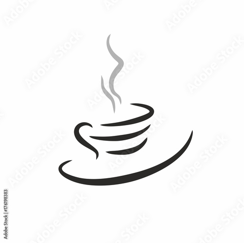 cup with a hot drink