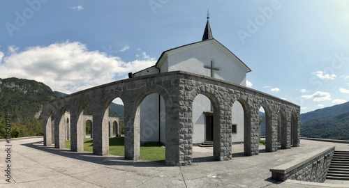 St. Anton - italian ossuary with the remains of fallen Italian soldiers from the First World War above Kobarid in Julian Alps in Slovenia