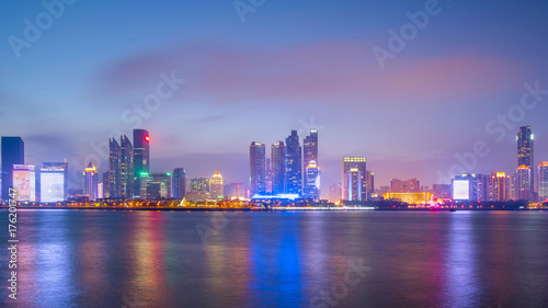 City buildings, night scenes and skyline © 昊 周