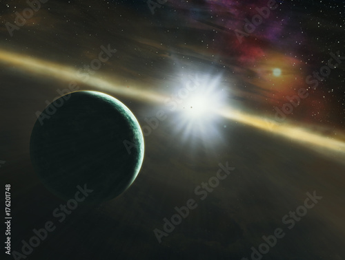 Space. Sci fi. A stars, planets, nebulas. photo