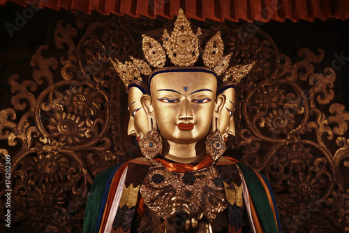 in a Buddhist monastery in Tibet