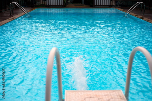 Swimming pool with stair