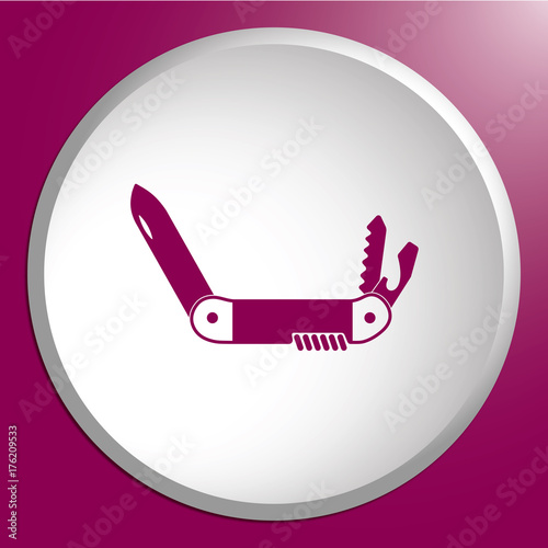Camping knife icon