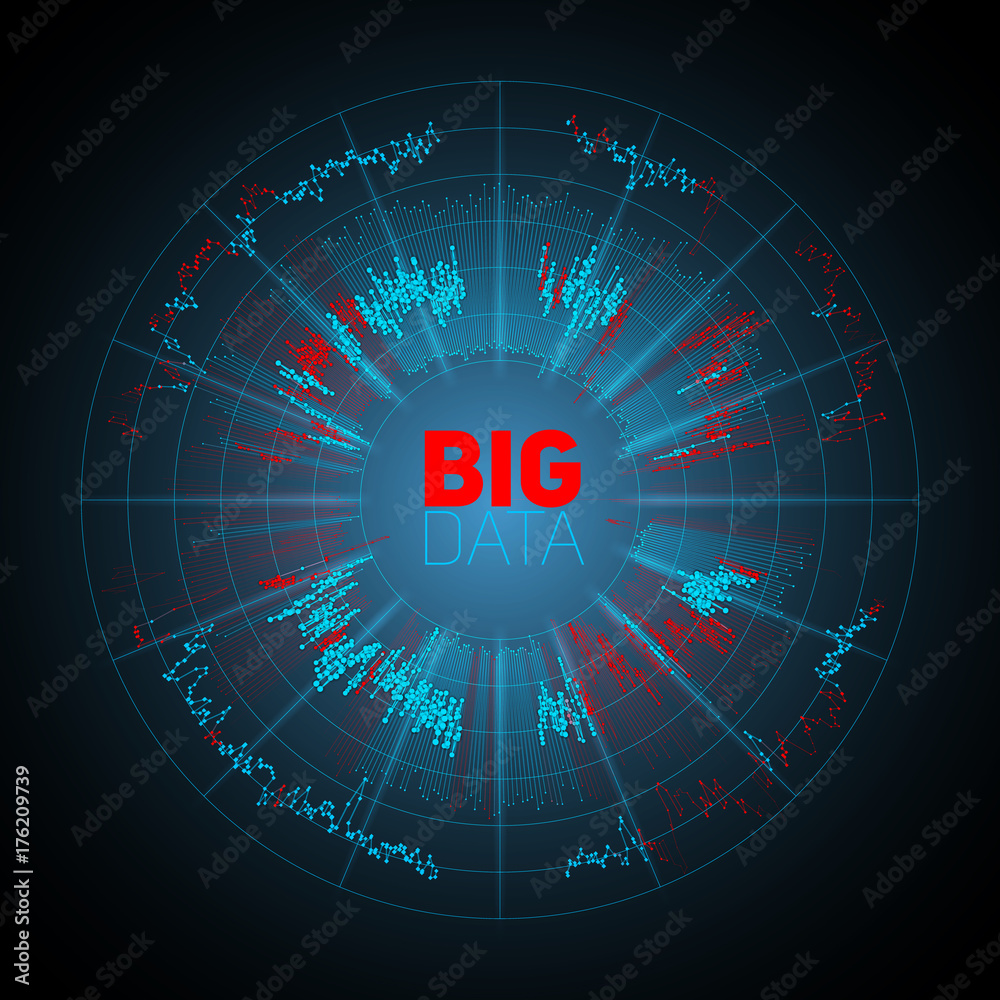 Big data circular visualization. Futuristic infographic. Information aesthetic design. Visual data complexity. Complex data threads graphic. Social network representation. Abstract graph. Big data circular visualization. Futuristic infographic. Information aesthetic design. Visual data complexity. Complex data threads graphic. Social network representation. Abstract graph.