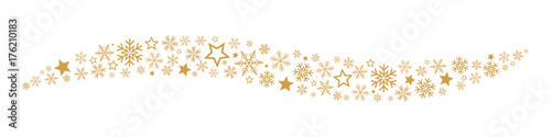 Stars and snowflakes border