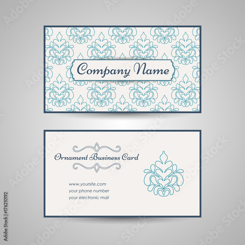 Vintage arabic style business card template (ID: 176210192)