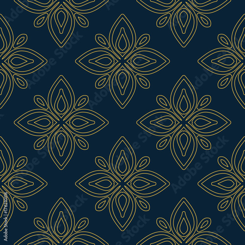 Arabic vintage decorative design seamless pattern (ID: 176210316)