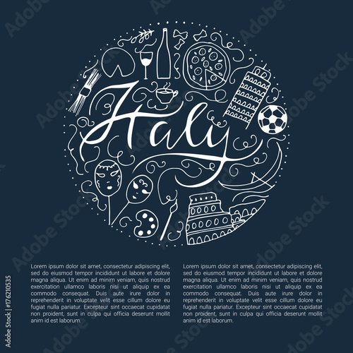 Symbols of Italy.