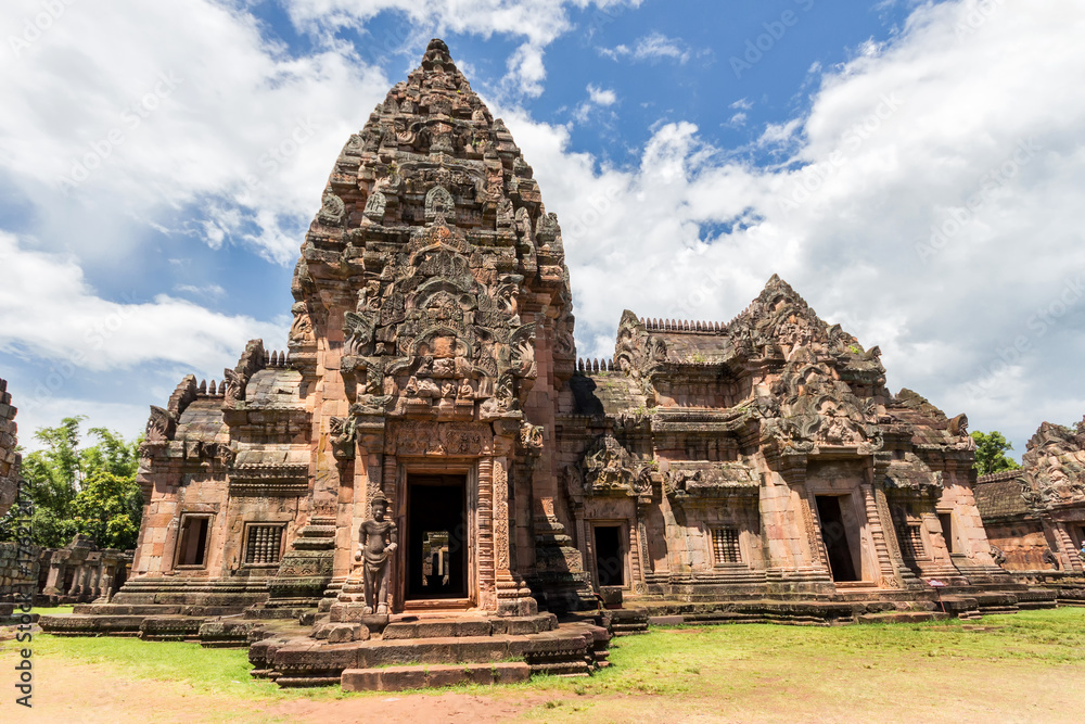 Prasat Phanomrung Historical Park at Buriram in Thailand.