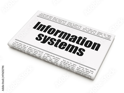 Information concept: newspaper headline Information Systems