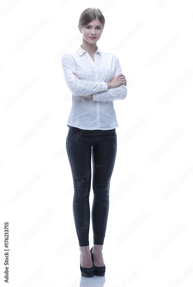 portrait in full growth. modern young business women. portrait in full growth. modern young business women.