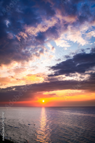 Wonderful dusk over calm oc...