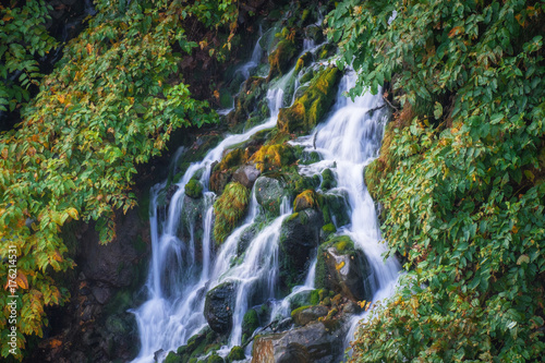 Shirahige Waterfall in Biei  Hokkaido  Japan.