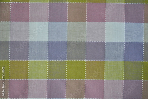 Tekstura tkaniny w pastelową kratę