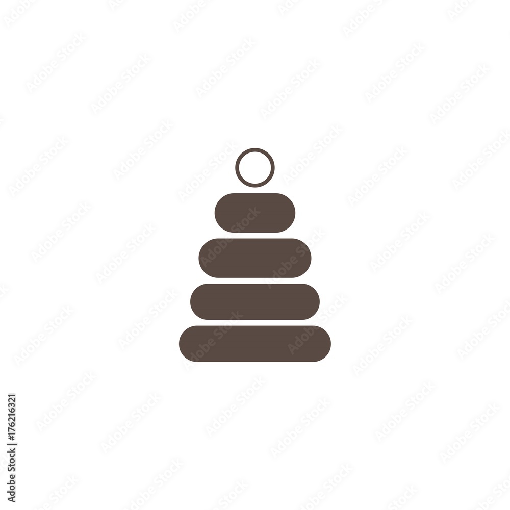 Childrens toy, pyramid. Vector illustration Childrens toy, pyramid. Vector illustration