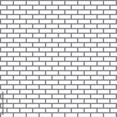 Seamless background from white bricks. Vector illustration