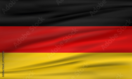 Vector flag of Germany. Vector illustration