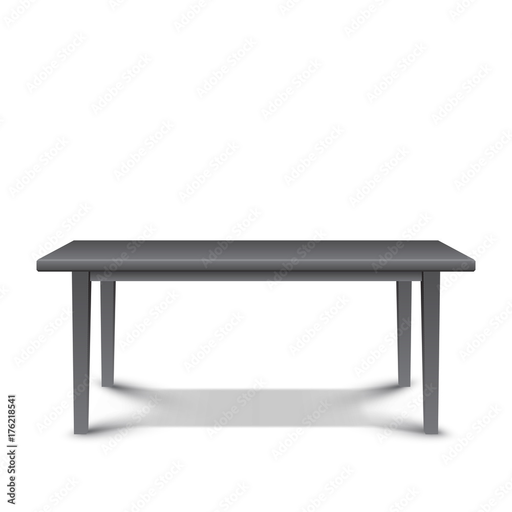 3d black table template with realistic shadow, vector illustration 3d black table template with realistic shadow, vector illustration