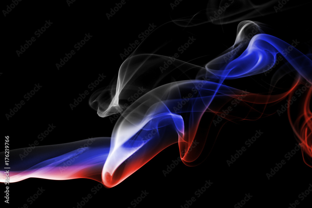 Russia national smoke flag