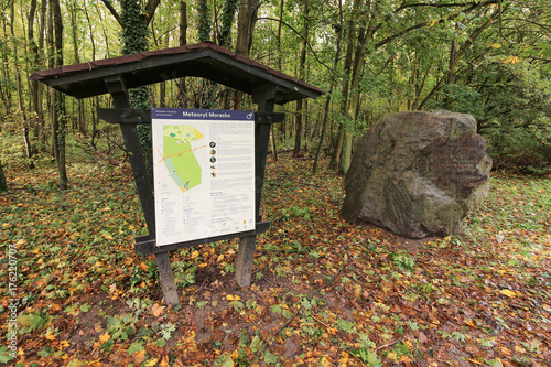 Poznan, Poland - Morasko Meteorite Nature Reserve in autumn. photo