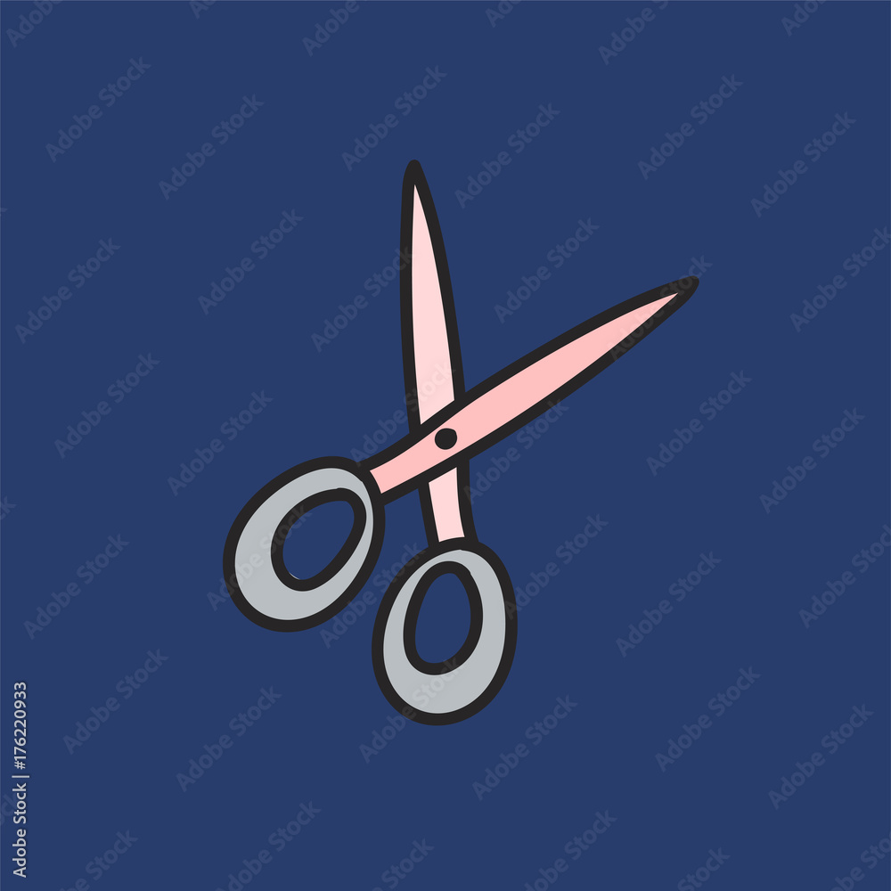 Vector of stationery doodle style Vector of stationery doodle style