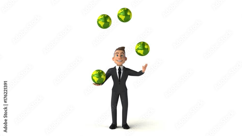 Fun businessman - 3D Animation Fun businessman - 3D Animation