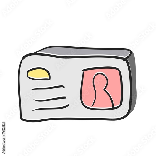Doodle of ID card