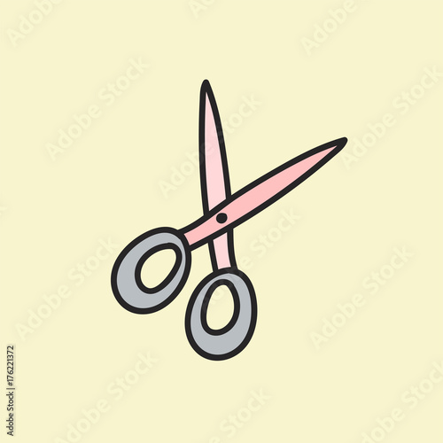 Vector of stationery doodle style