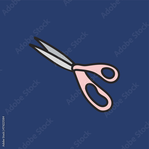 Vector of stationery doodle style