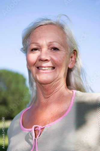 Canvas Print Mature woman portrait