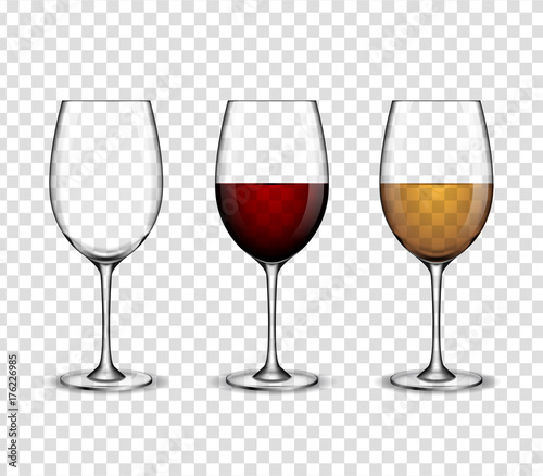 Mockup wine wineglass. vector design.