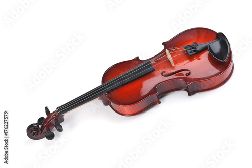 violin isolated on white