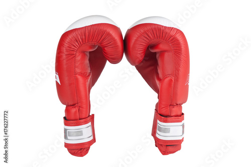 red boxing glove isolated