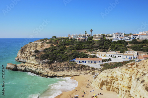 A view of a Praia da Rocha in Portimao, Algarve region, Portugal