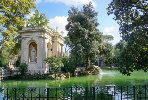The temple of Aesculapius at the Villa Borghese