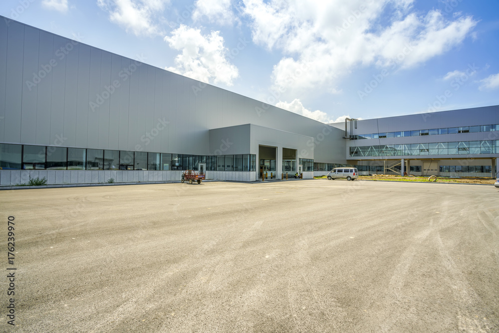 Fototapeta premium Factory building warehouse