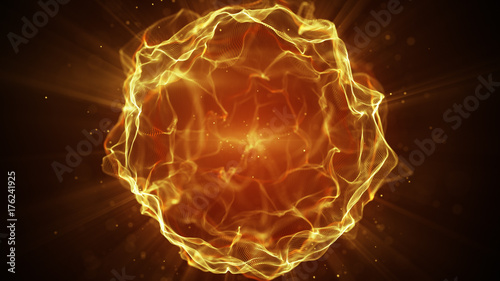 Yellow futuristic sci-fi pl...