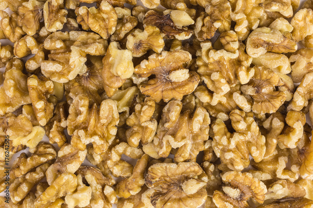 background of shelled dried walnuts background of shelled dried walnuts