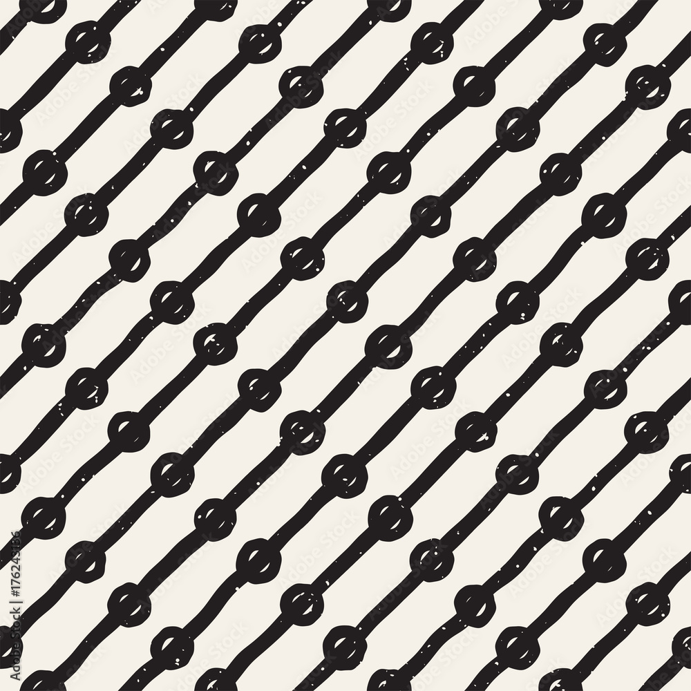 Seamless pattern with hand drawn lines. Abstract background with freehand brush strokes. Black and white texture. Ornament for wrapping paper. Seamless pattern with hand drawn lines. Abstract background with freehand brush strokes. Black and white texture. Ornament for wrapping paper.
