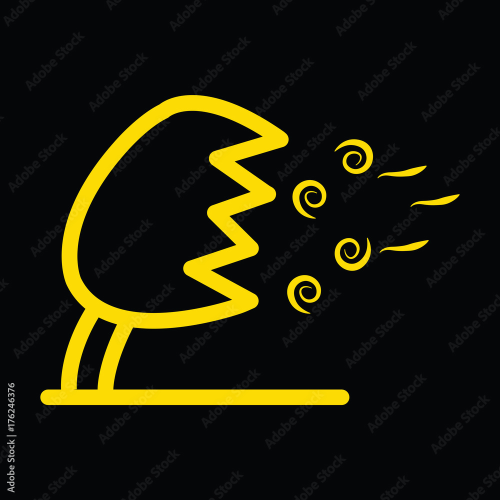 Obraz premium Wind icon