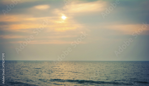 Canvas Print Beach Sunset