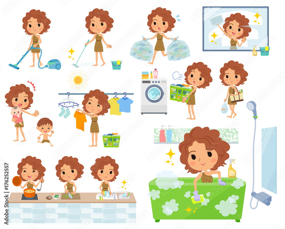 Primitive women_housekeeping Primitive women_housekeeping