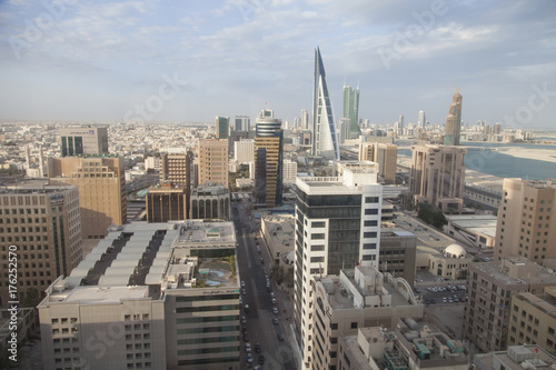 Skyline of Manama, the Capital city of Bahrain