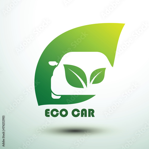 Eco car vector