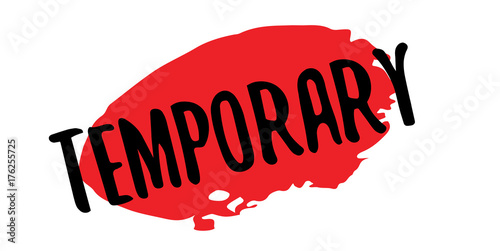 Temporary rubber stamp. Grunge design with dust scratches. Effects can be easily removed for a clean, crisp look. Color is easily changed.