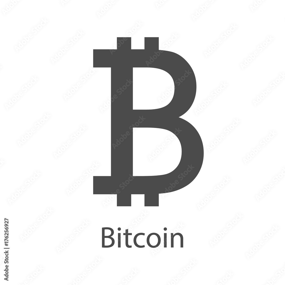 Bitcoin icon for internet money. Crypto currency symbol. Blockchain based secure cryptocurrency. Vector Bitcoin icon for internet money. Crypto currency symbol. Blockchain based secure cryptocurrency. Vector