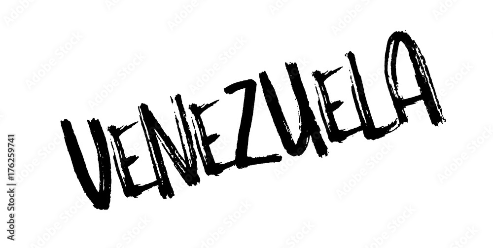 Fototapeta premium Venezuela rubber stamp. Grunge design with dust scratches. Effects can be easily removed for a clean, crisp look. Color is easily changed.