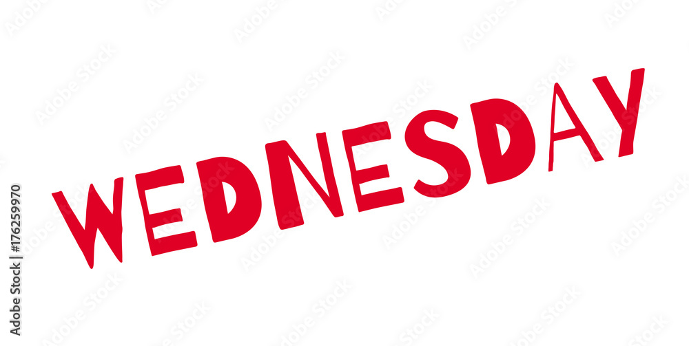 Wednesday rubber stamp. Grunge design with dust scratches. Effects can be easily removed for a clean, crisp look. Color is easily changed. Wednesday rubber stamp. Grunge design with dust scratches. Effects can be easily removed for a clean, crisp look. Color is easily changed.