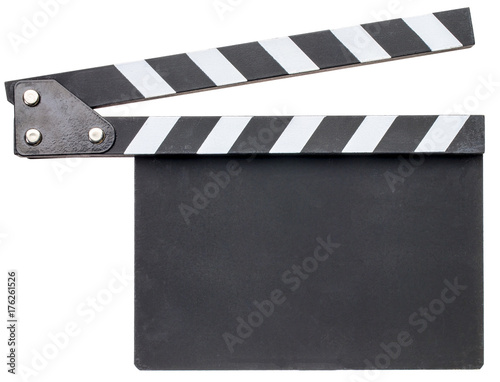 blank clapboard isolated