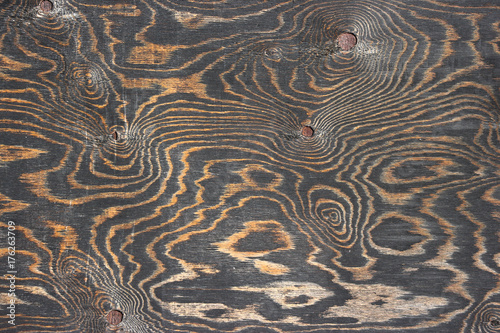 Obraz na plátně close up on burned pattern wood wall texture background